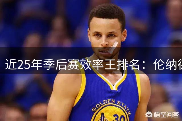 近25年季后赛效率王排名：伦纳德领跑 库里约基奇并列次席